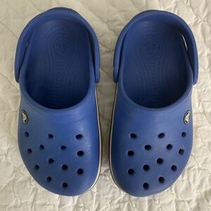 Crocs Clogs Kids Size J 2 Royal/Cobalt Blue Classic Slip On